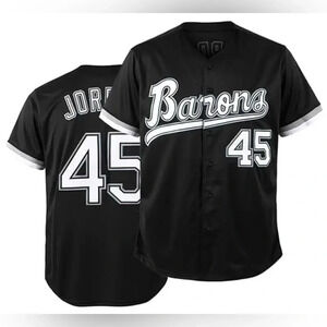 Michael Jordan Throwback Baseball Jersey Birmingham Barons #45 Size 3XL NWOT